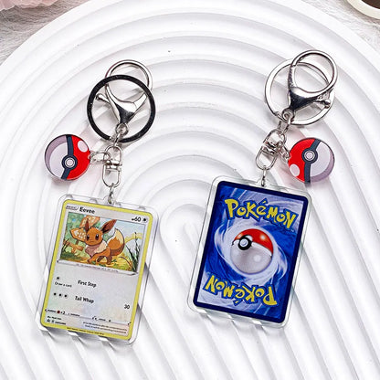 Pokémon Characters Pikachu Bulbasaur Jigglypuff Acrylic Keychain Bag Charms Accessories Backpack Pendant Key Holder Friend Gifts