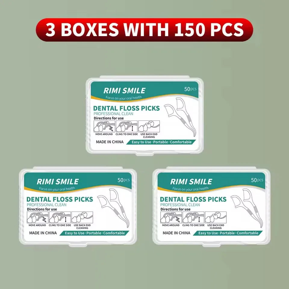 1/3/6/20 Box Portable Disposable Dental Floss Plastic Toothpick High-tension Dental Floss Stick Dental Floss Box ﻿Oral Care