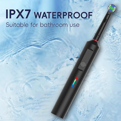 Intelligent Rotating Electric Toothbrush, Rechargeable Rotary Toothbrush Compatible with Oral B Replacement Electric Brush Heads