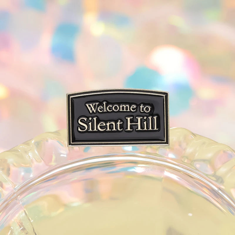 Welcome to Silent Hill Brooch Enamel Pins Horror Film Game Badge Metal Brooch Lapel Badge Punk Jewellery Backpack Accessory Gift