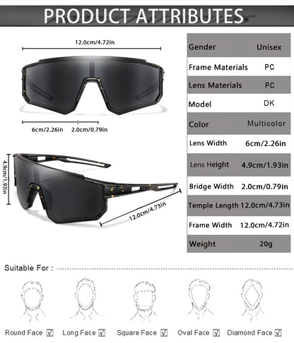 3-8 Year Old Children Outdoor Sunglasses Kids Boys Girls Bicycle Glasses UV400 Youth Sport Baseball Camping Mtb Bike Eyewear