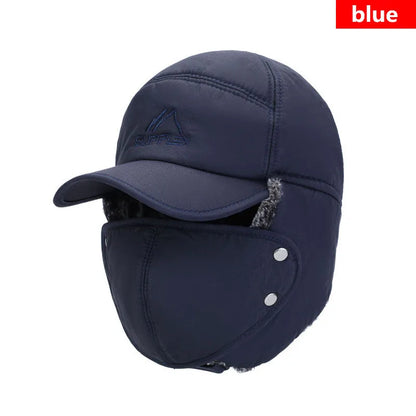 2024 Winter Warm Thickened Artificial Fur Baseball Hat Men's and Women's Skiing Soft Extreme Cold Hat Fishing Hat Outdoor