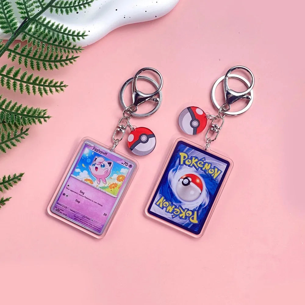 1/43Pcs Pokémon Pikachu Bulbasaur Gold Saint Acrylic Keychain Backpack Pendant Bag Charms Accessories Decoration Holiday Gifts