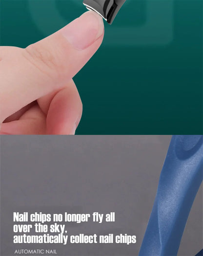 Large Size Stainless Steel Nail Clipper - Professional Toenails Trimmer Thick Hard & Durable Nail File for Household Use