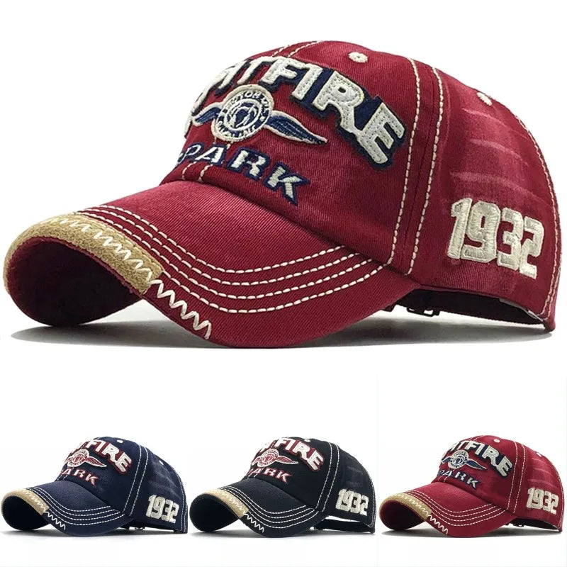 Men Women Cotton Embroidered Letter Printed Baseball Cap Cowboy Hip Hop Dance Club Snapback Hat Visors Summer Sports Sun Hats