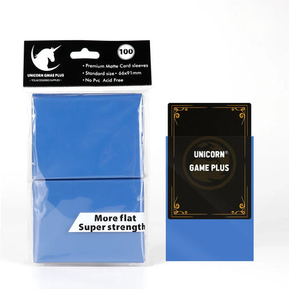 100PCS 66x91mm Matte Standard Size Card Sleeves TCG Trading Cards Protector For Tarot Shield Board Games Magical Cover PKM