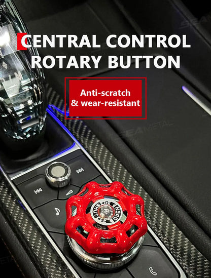BLALION Fun Car Center Control 3D Valve Decoration Auto Interior Shift Knob Cover Air Conditioner Button Valve Switch Sticker