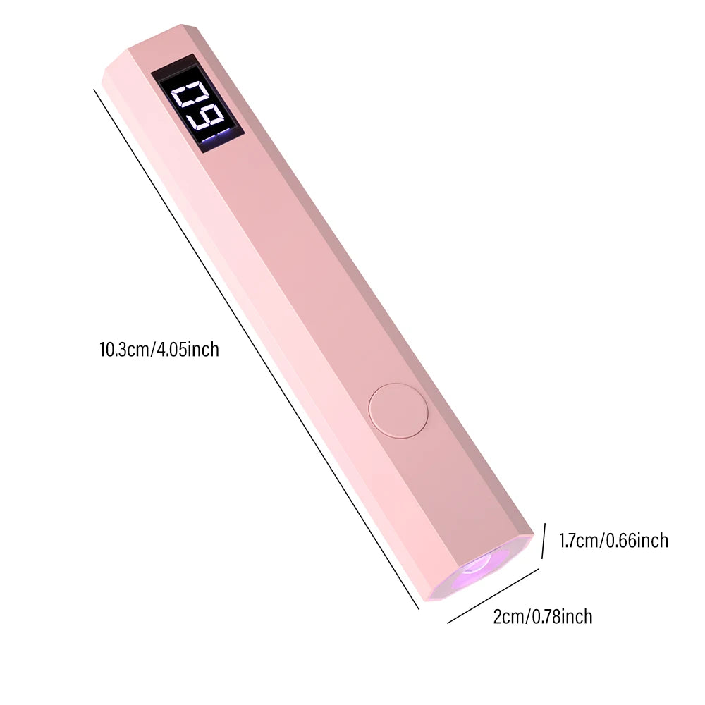 YIKOOLIN Convenient Handheld Nail Dryer Lamp UV/LED Nail Curing All Gel Polish Nail Art Tool Nail Art Convenient Nail Lamp