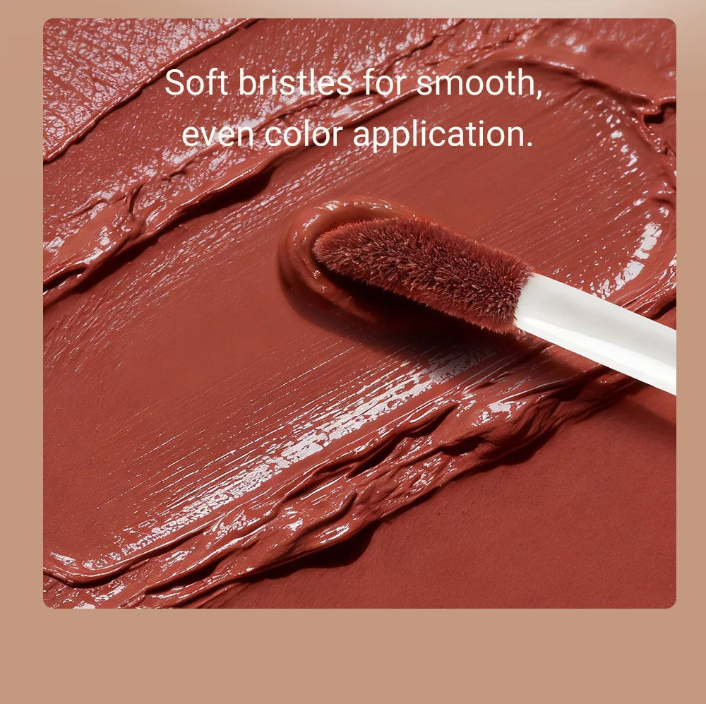 8 Color Nude Brown Matte Liquid Lipstick Velvet Sexy Dark Red Lip Glaze Non-stick Cup Not Easy To Fade Lip Gloss Lipstick Makeup