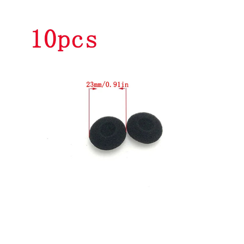 10pcs 18mm 35mm 45mm 50mm 55mm 60mm Headphones Replacement Memory Foam Ear Pads Sponge Cushion Covers Earphone Protective Sleeve