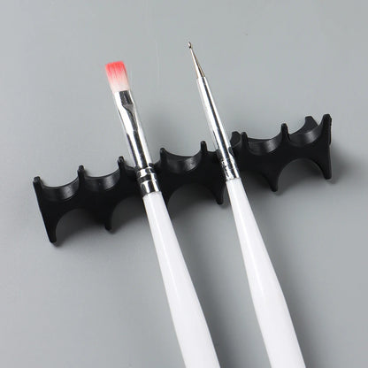 Soft Silicone Nail Pen Holder Brush Rack Shelf UV Gel Brush Display Stand Makeup Painting Pen Rest Organizer Stander Manicure