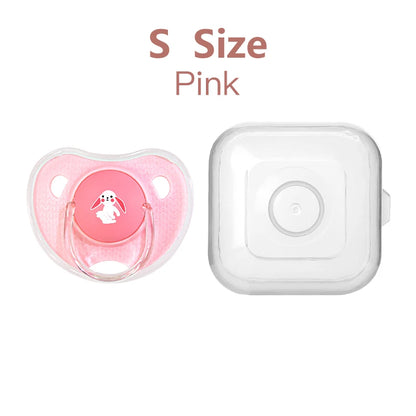 Cartoon Pattern Thumb Shape Toddlers Soothe Kids Newborn Baby Silicone Teething Pacifier
