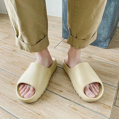 EVA House Shoes Non-Slip thick Soft Platform Slide Sandals for Women Men Indoor Outdoor Shower Bathroom Slipper for Adult