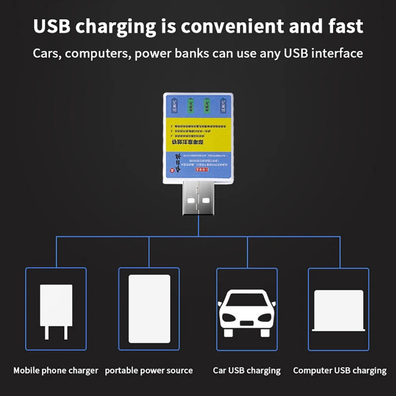 Float Rechargeable Battery CR425 USB Charger Charge Accessories Fishing One Piece Swimsuit Fishing Alarm Bite Indicator