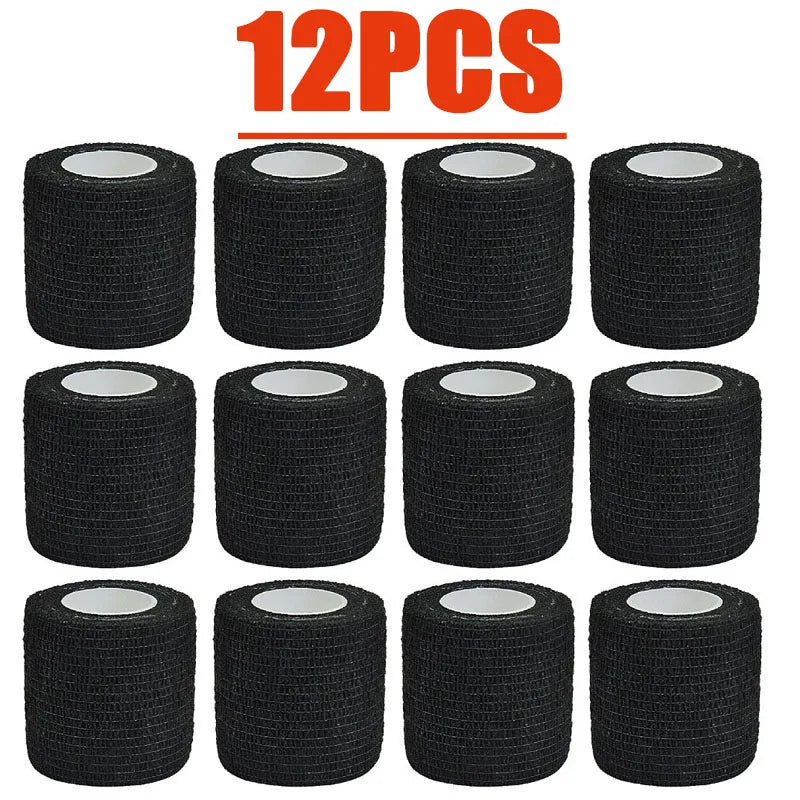 3/15/30/48Pcs Black Sport Self Adhesive Elastic Bandage Wrap Tape Elastoplast For Knee Support Pads Finger Ankle Palm