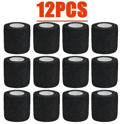 3/15/30/48Pcs Black Sport Self Adhesive Elastic Bandage Wrap Tape Elastoplast For Knee Support Pads Finger Ankle Palm
