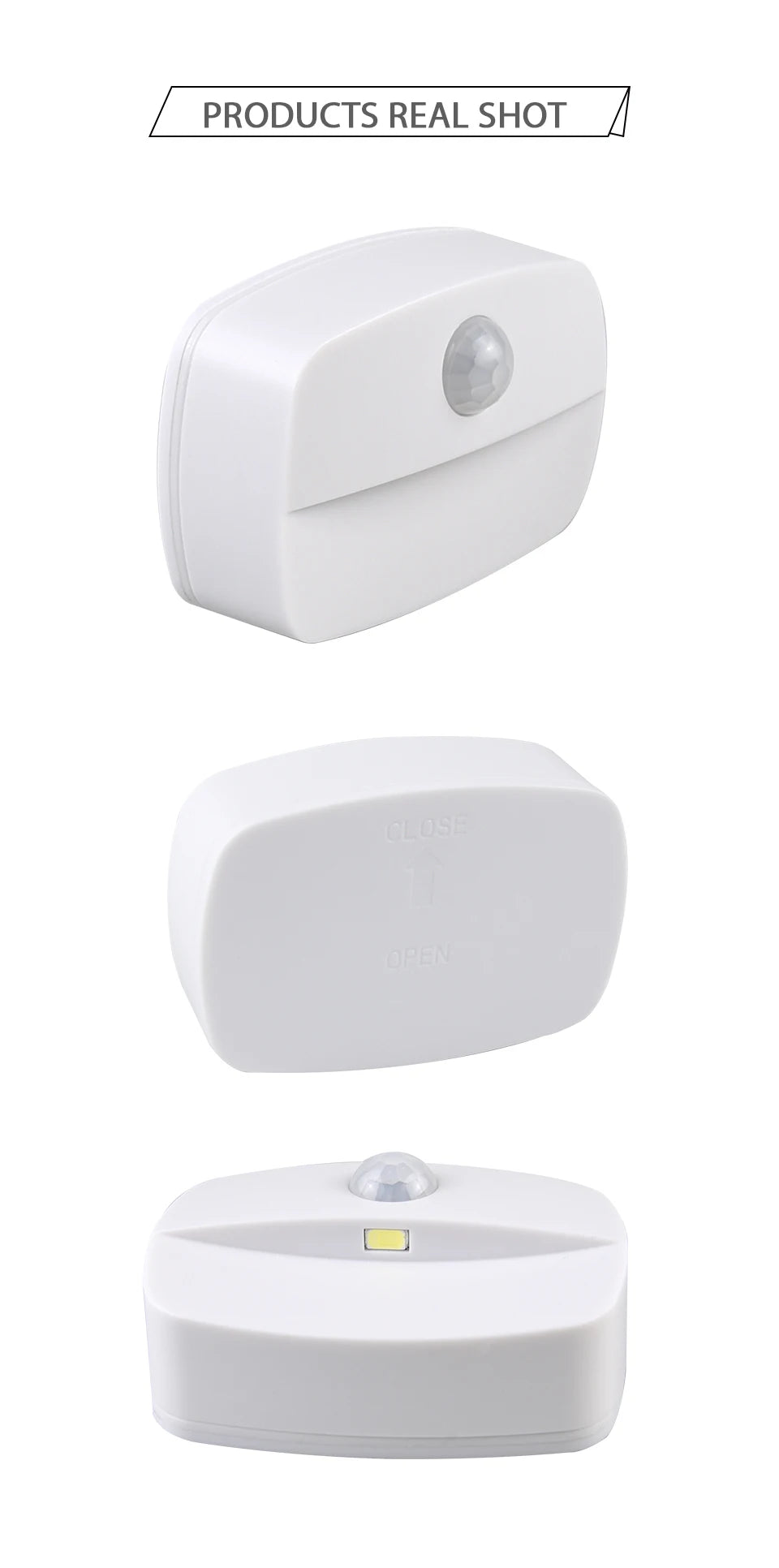 Motion Sensor Light Indoor LED Night Light Stick on Nightlight Battery Operated Lights for Hallway Stair Bathroom Closet Bedroom