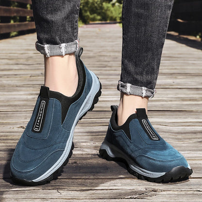 Men's non-slip casual sports shoes wear-resistant hiking shoes Outdoor 2025 fashion comfortable flat walking shoes for men