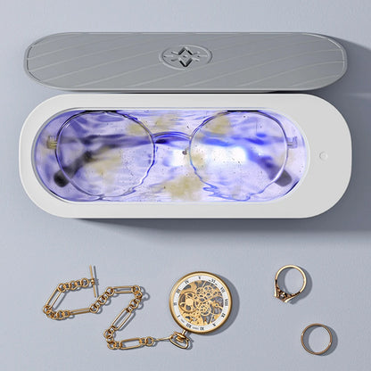 Ultrasonic Cleaning Machine USB Rechargeable Mode or Battery Mode High Frequency Vibration Wash Cleaner Jewelry Glasses  Cleaner