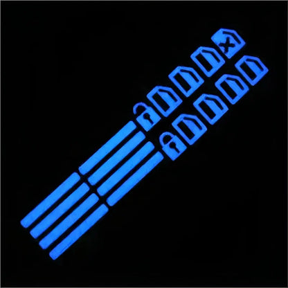 18Pcs/set Car Function Button Switch Button Fluorescent Stickers Waterproof Wear-resistant Car Interior Decoration Stickers