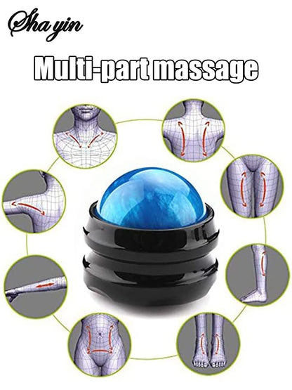 Mini Manual Therapy Body Massager Ball 360 Degree Spin Design Self Massage Tool for Back Shoulders Foot Massage