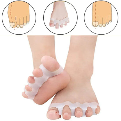 Toe Separators Doctor Recommended Correct Foot and Bunion Pain,Plantar Fasciitis Toe Straightener to Improve Functional Mobility