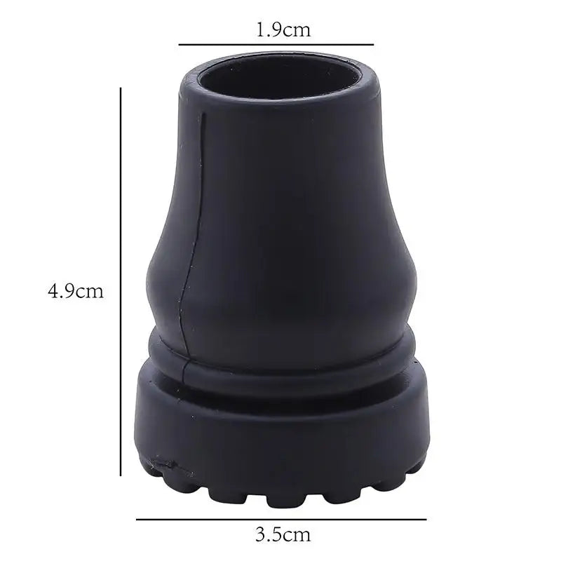 1/3/5pcs Rubber Pad Cap Non-Slip Walking Stick Crutch Cane Bottom Pads Cover Protector Climbing Hiking Trekking Pole Tip