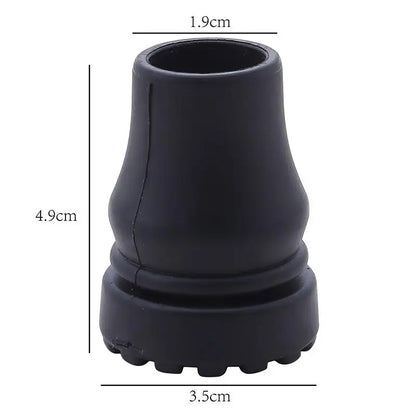1/3/5pcs Rubber Pad Cap Non-Slip Walking Stick Crutch Cane Bottom Pads Cover Protector Climbing Hiking Trekking Pole Tip