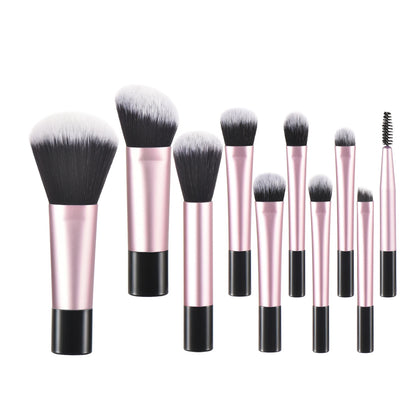 10 color Mini makeup brush Travel portable Makeup Tool Makeup Puff - Palm Brush Professional Makeup tool set Christmas gift