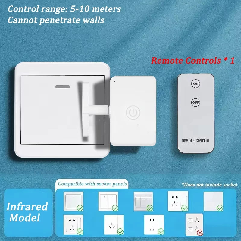 New Wireless Control Light Switch Off Tool Automatic Button Pusher Intelligent USB Rechargeable Lazy Remote Control Switch