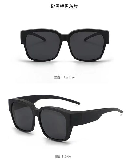 New Fashion Polarized Sunglasses Cover Over Myopia Prescription Glasses Portable Men Women Vintage Fishing Driving Eyewear