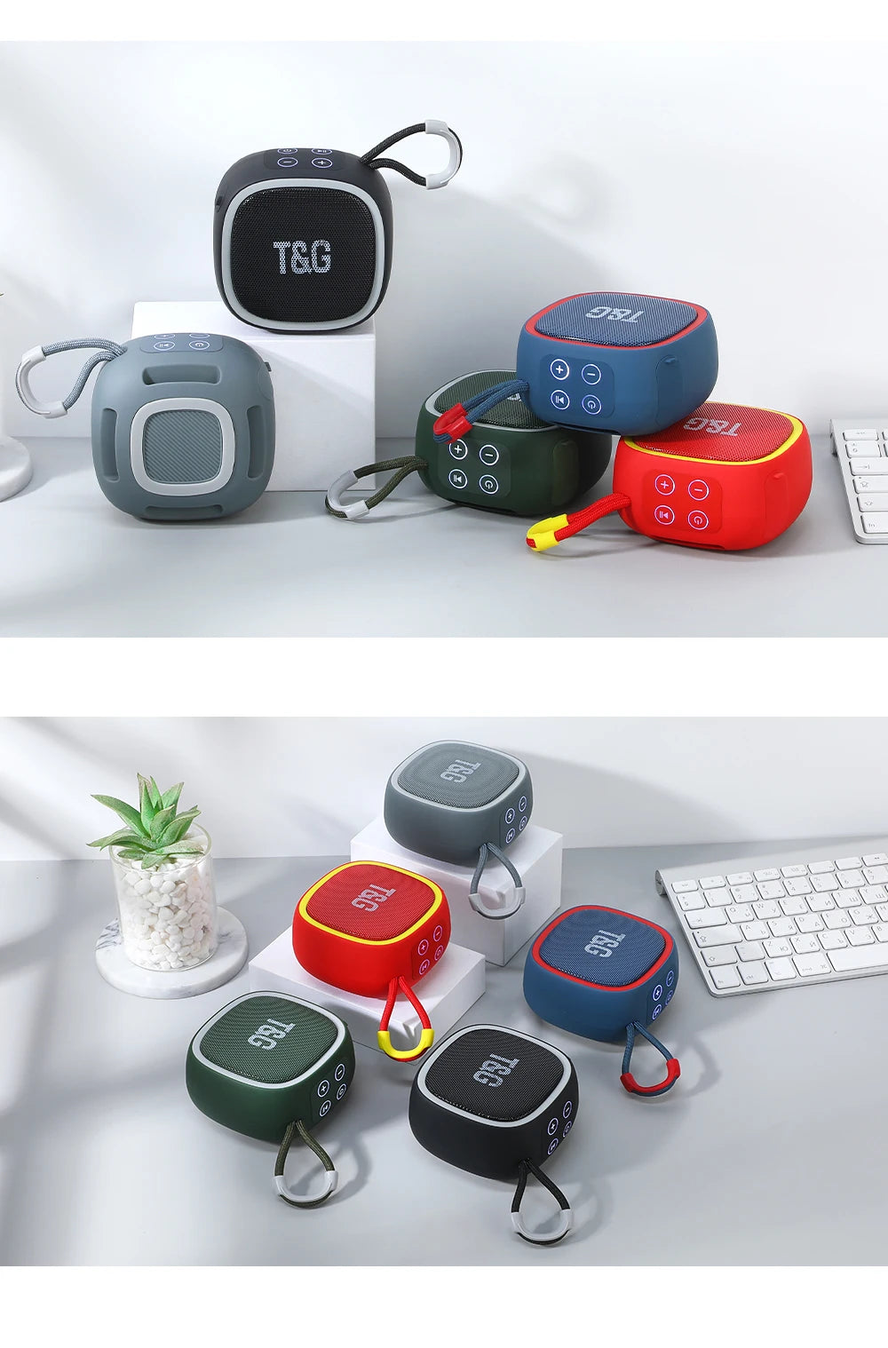 Bluetooth Speaker TG659 Mini Portable Wireless Powerful Speakers TWS BT 5.3 Sound Box HIFI Loudspeaker Supports TF Card Radio