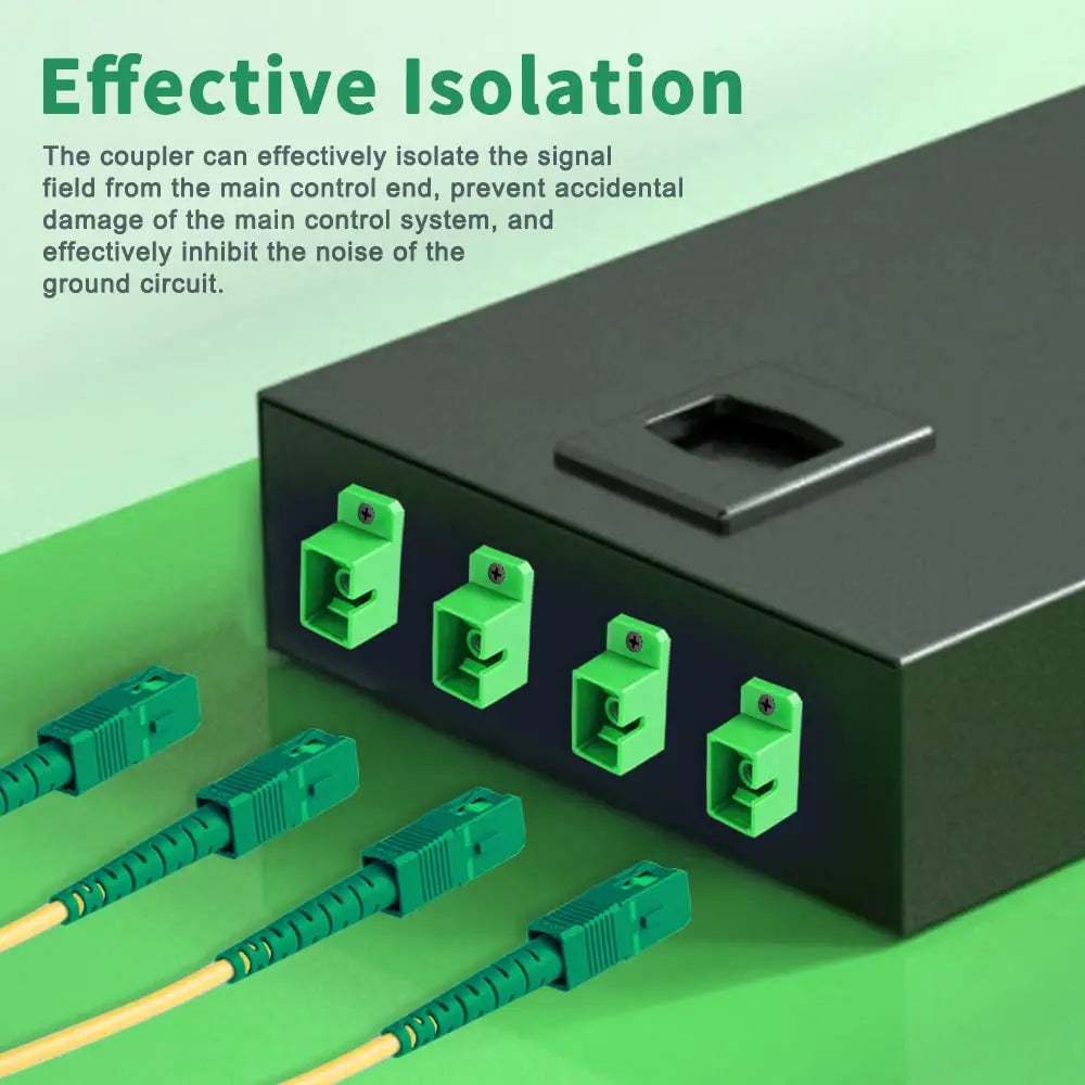 Natalink SC Fiber Optic Coupler  SC Female to SC Female APC Simplex Single Mode Fiber Optical Adapter Network Internet Connector
