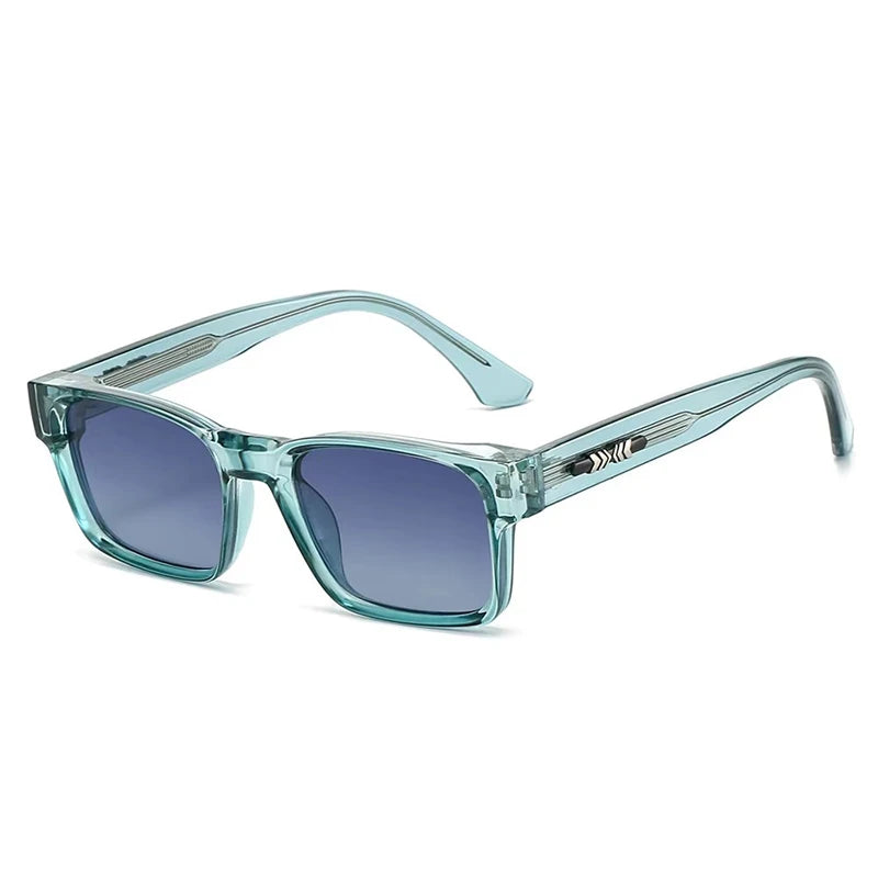 Light Luxury Square Sunglasses Minimalist Design Elegant Unisex Uv400 Protection Sun Glasses 9017