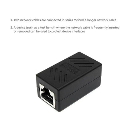 1/5/10/20pcs RJ45 Coupler Ethernet Cable Coupler LAN Connector Cat7 Cat6 Cat5e Ethernet Cable Extender Adapter Female to Female