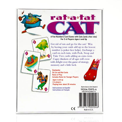 Rat a Tat Cat - Fun Numbers card Game with Cats (and a few rats) For Ages 6 and up ﻿