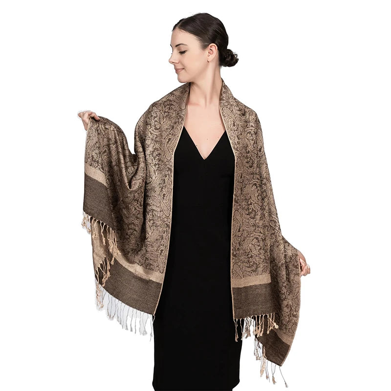 New fashionable all-match imitation cashmere Pashmina paisley tassel scarf long scarf shawl for all seasons