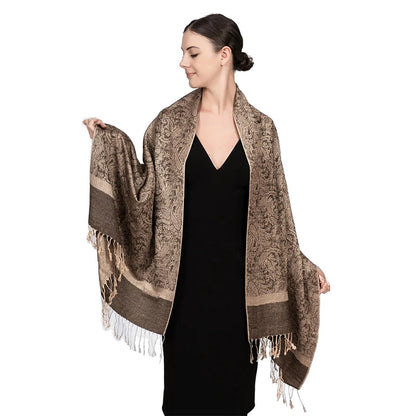 New fashionable all-match imitation cashmere Pashmina paisley tassel scarf long scarf shawl for all seasons