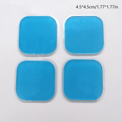 4PCS EMS Gel Pads For EMS Trainer Abdominal Gel Stickers Fitness Hydrogel For Abdomen Muscle Stimulator Slimming Massage Machine