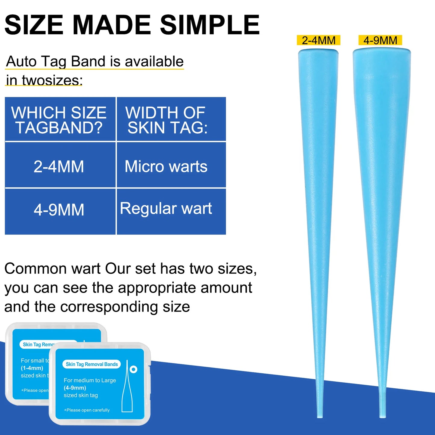 2 In 1 Auto Skin Tag Removal Kit Painless Mole Wart Remover Equipment Micro 1-9mm Treatment Tool Easy To Clean Skin Care Tool