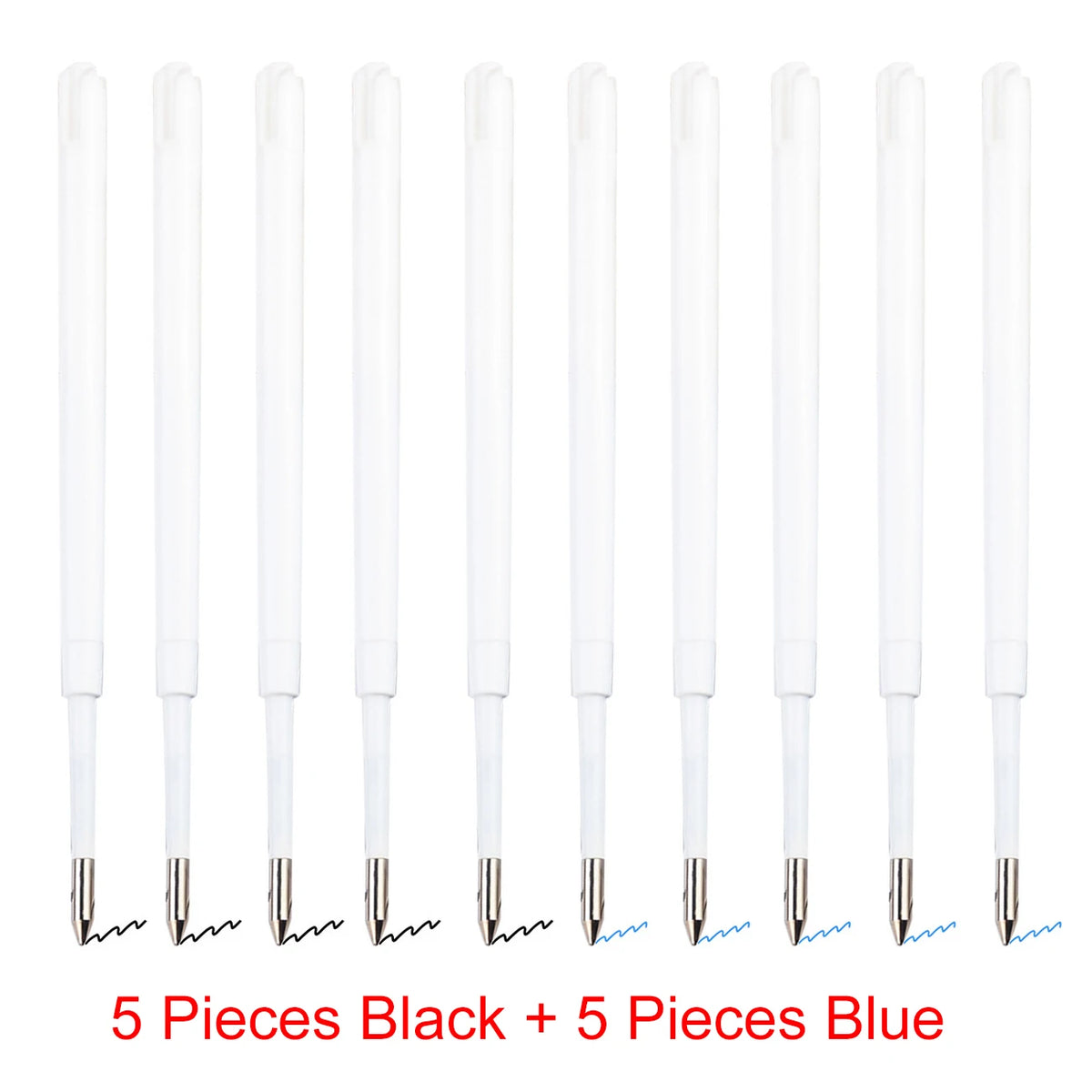 98mm1.0mm Ballpoint Pen Refills For Parker Pens Medium Point Blue Red Black Ink Rods For Writing Office Stationery