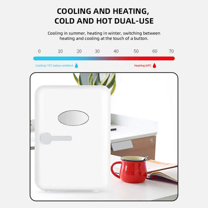 4L Mini Beauty Fridge for Skincare Car & Home Dual Use Cooling Heating Makeup Refrigerator Travel Cosmetic Face Cream Fridge