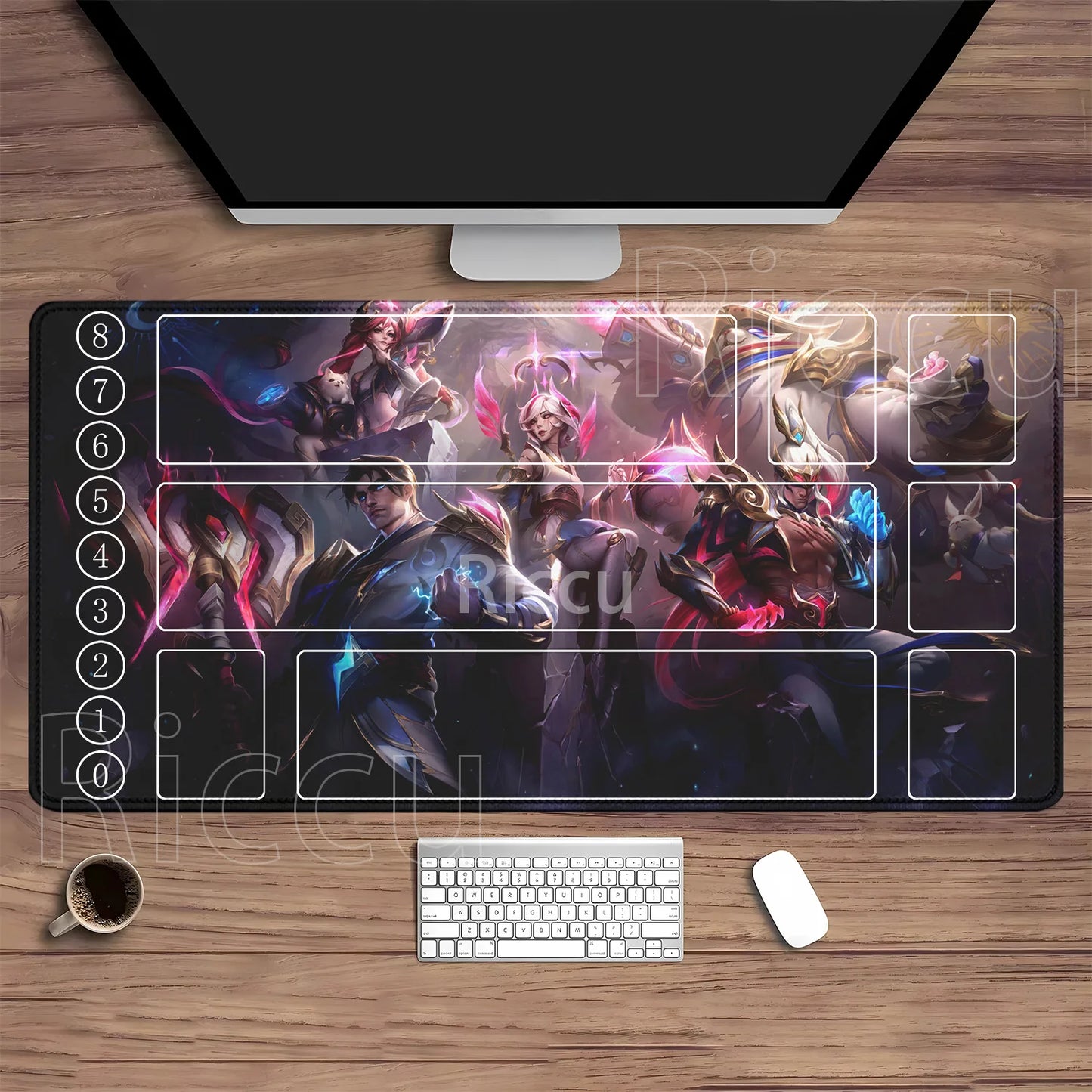 Riftbound LTCG Card playmat League of Mouse Pad Legends Jinx Series LOL 600x350mm overlock Board Game HD Printing XXL Desk Mat