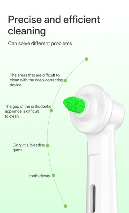 Compatible with Oral B Electric Toothbrush Brush Heads 2Pcs, Interdental Gap Cleaning Replacement Toothbrush Refill Heads