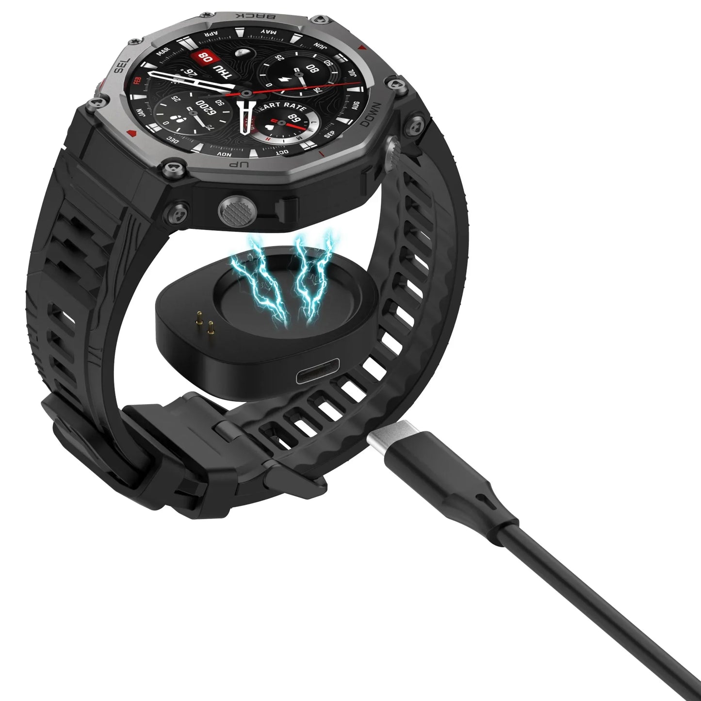 2025 New Wireless Charger Converter for Amazfit Balance Charging Adapter/ T-Rex 3 Smart Watch Charging Dock Replacement Portable