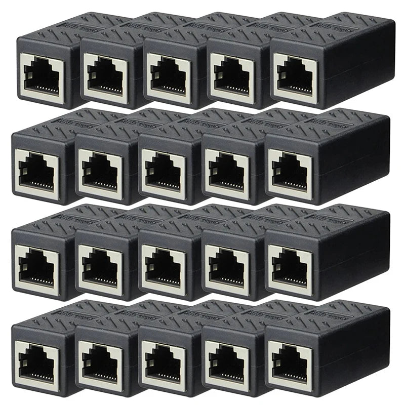 1/5/10/20pcs RJ45 Coupler Ethernet Cable Coupler LAN Connector Cat7 Cat6 Cat5e Ethernet Cable Extender Adapter Female to Female