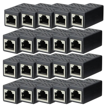 1/5/10/20pcs RJ45 Coupler Ethernet Cable Coupler LAN Connector Cat7 Cat6 Cat5e Ethernet Cable Extender Adapter Female to Female