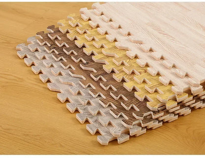 8/16Pcs Wood Baby Play Mat Floor Rug Thickened Foam Floor Children's Non-slip Crawling Pad Suitable for Living Room and Bedroom