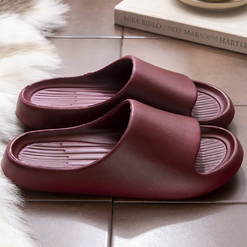 Women Men Floral Slide Sandals Plus Size Soft Slippers Thick Sole Non Slip Beach Shoes Casual Summer Indoor Outdoor Footwear