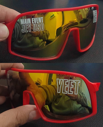 Jey Uso YEET Sunglasses Sports Shades MAIN EVENT Blue Glasses Bloodline USOS RARE Colors Motorcycle Glasses